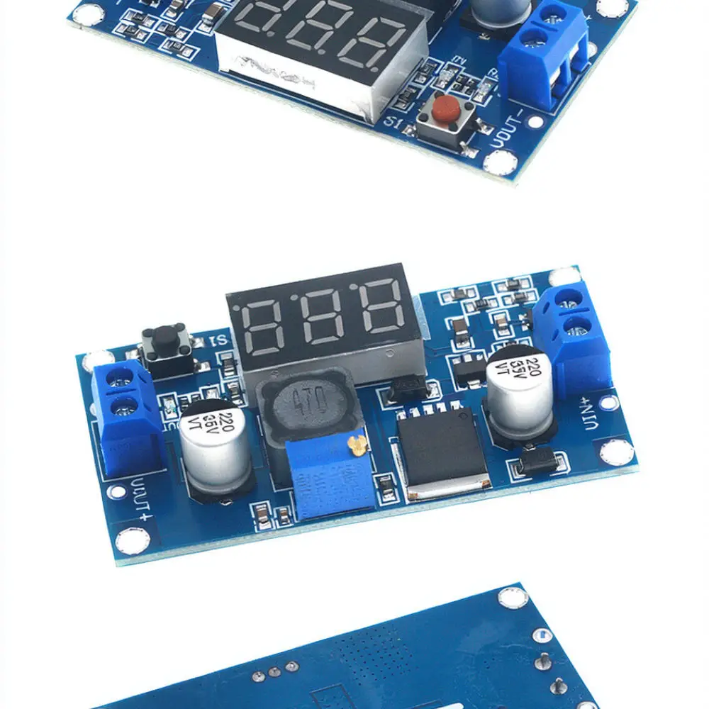 Voltage Regulator LM2596 DC DC Step Down Module With Digital Voltmeter Display For Laboratory Power Supply Conversion