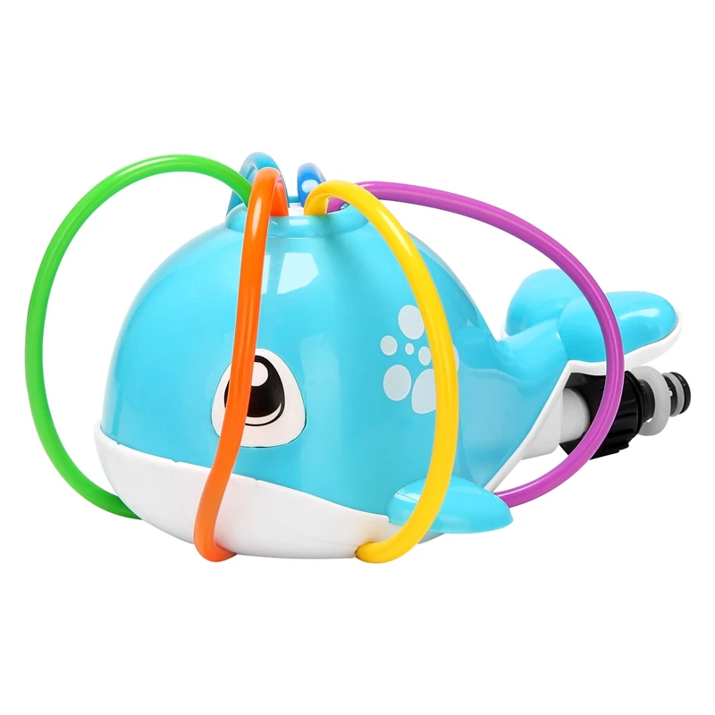 Water Spray Sprinkler For Kids Cute Whale Spray Water Toys With 6 Colorful Wiggle Tubes Outdoor Play Yard Games