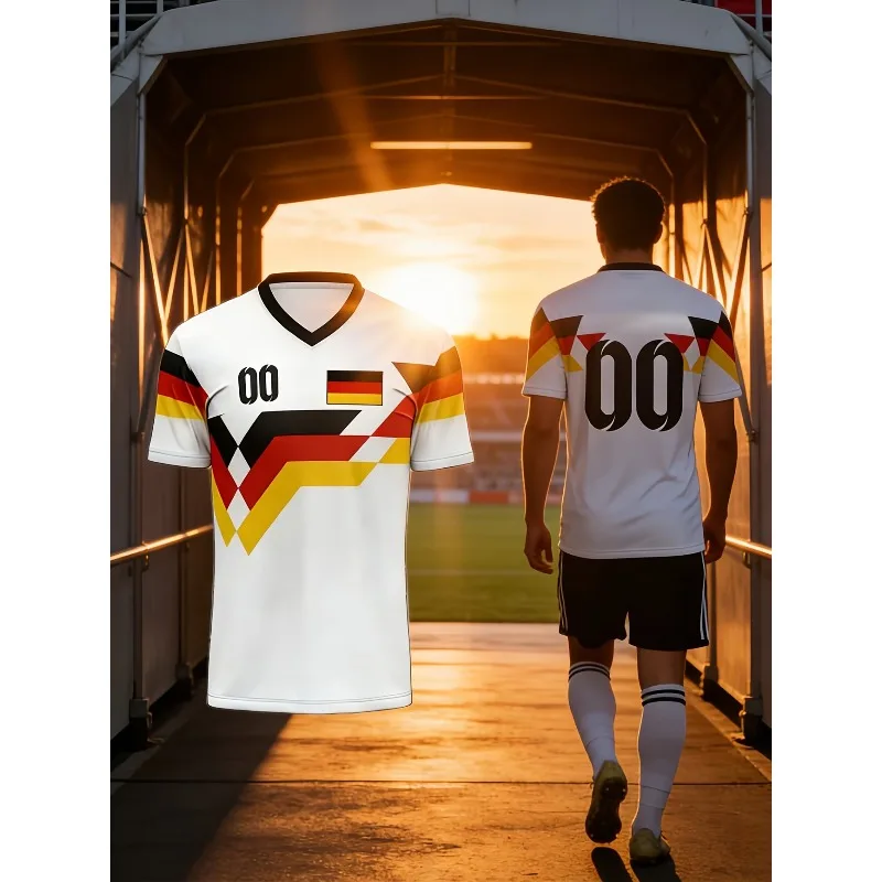 German Retro Home Short Sleeved 1990 Retro Casual Clothing