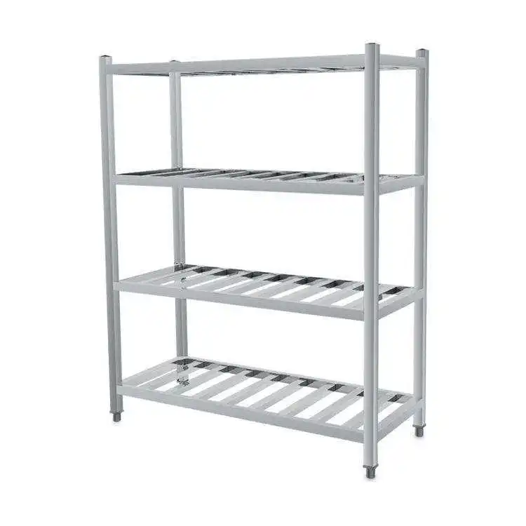 Customizable Four-Layer Stainless Steel Storage Organizer for Home Commercial Kitchen Multi-Function Household Restaurant Supply
