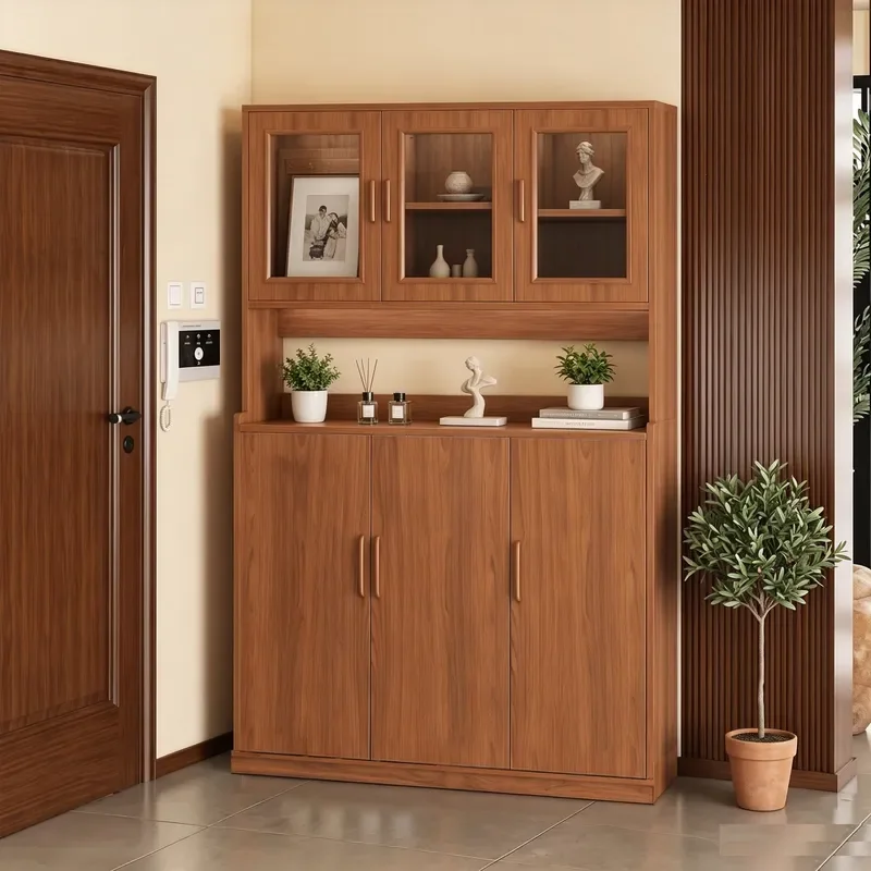 For Home Shoe Cabinet Entryway Porch Storage Living Room Floor Rack Integrated Partition Dining Sideboard Multi-functional