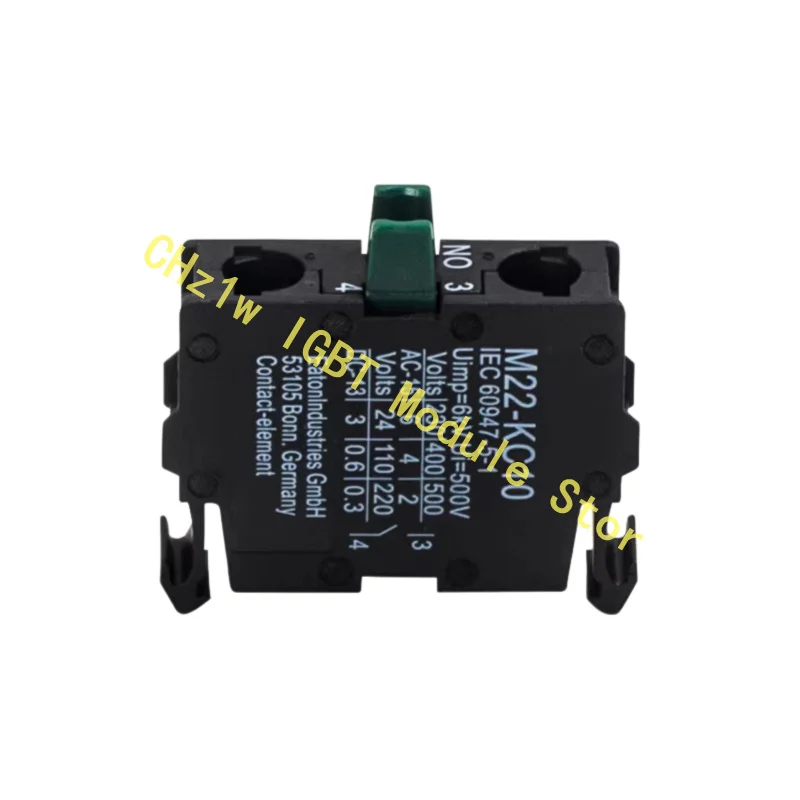 2PCS/LOT Auxiliary contact of hand-operated switch button M22-KC10 M22-KC01