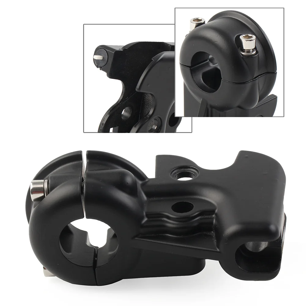 Black Motorbike Clutch Lever Mount Bracket Perch Aluminum For Harley Davidson Dyna Sportster XL883 XL1200 X48 2008-2013