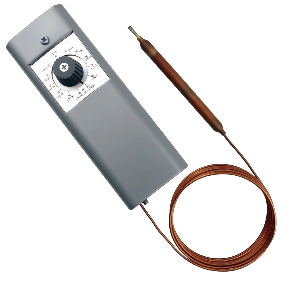 GTBL W1609-101، TH-1609 ترموستات التحكم في درجة الحرارة من-30 °   F إلى 90 °   F(-34 °   ج إلى 32 °   ج)، توبي شعري بطول 5 أقدام