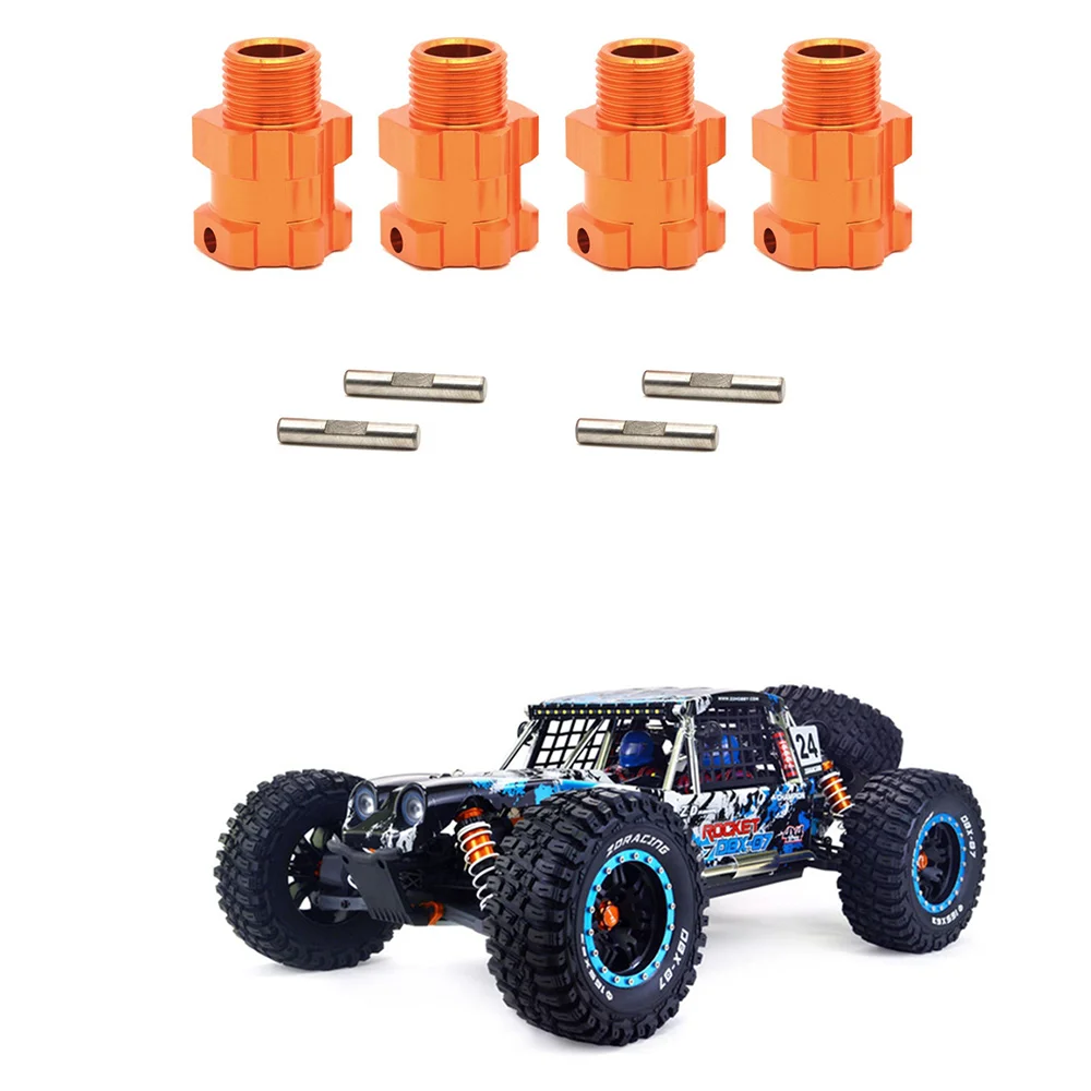 4 szt. 17mm sześciokątny Adapter 8625 do DBX-07 wyścigowych ZD DBX07 1/7 części do ulepszenia samochodów zdalnie sterowanych akcesoria