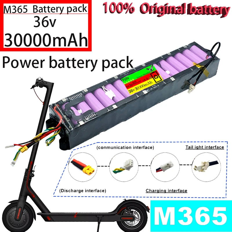 

Оригинальный телефон с яркостью 36 В, 10s3p, 36 В, 40 А · ч, встроенный корпус BMS, подходит для электромобилей M365, скутеров и т. д.