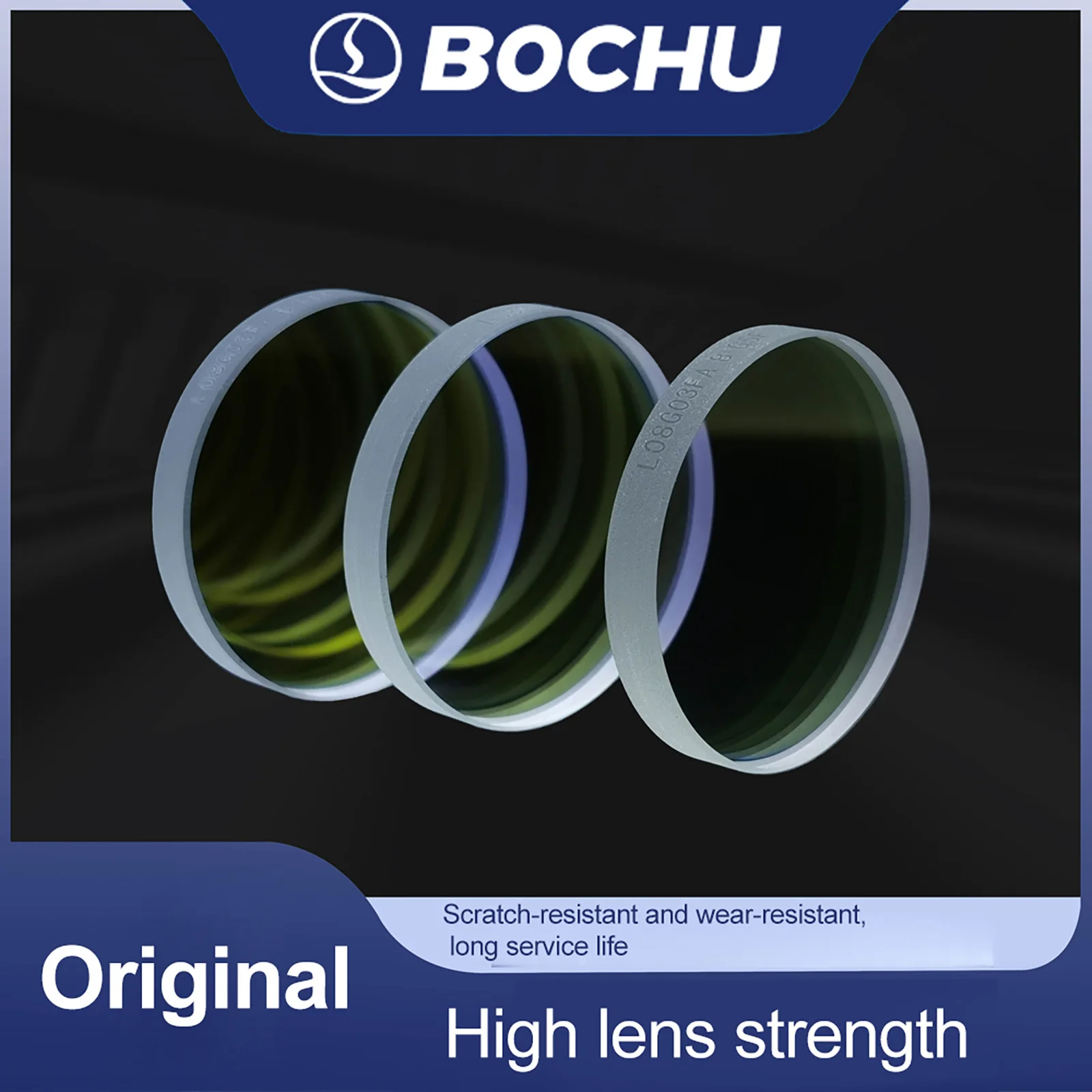 Original BOCHU Fiber Laser Protective Window 21.5x2mm 25.4x4mm Optical Lens