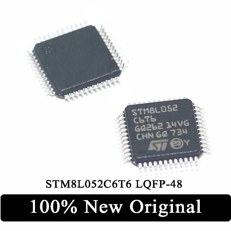 

100% neues original stm8l052c6t6 LQFP-48 stm8l stm8l052 lqfp48 16mhz 32kb Flash 8-Bit Mikro controller ic Chip auf Lager