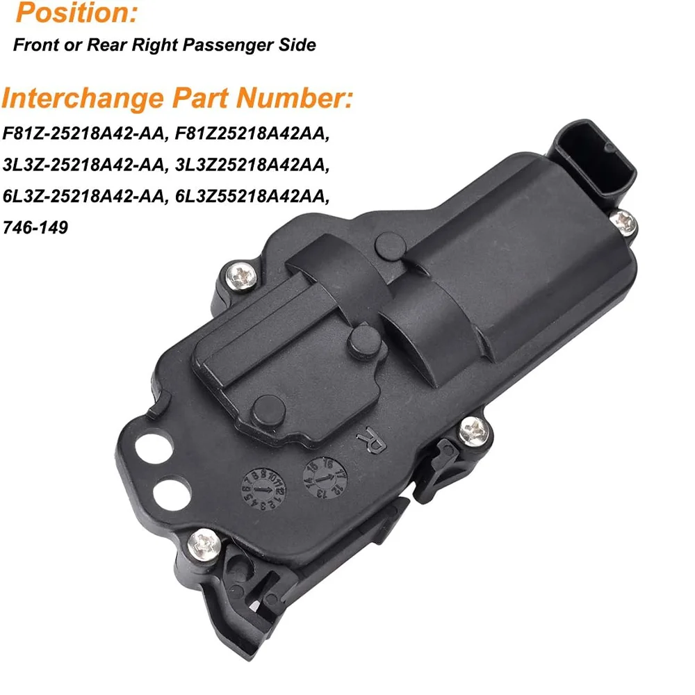 746-149 Power Door Lock Actuator Right Passenger Side Compatible with Ford F150 F250 F350 F450 F550 Expedition Excursion Mustang