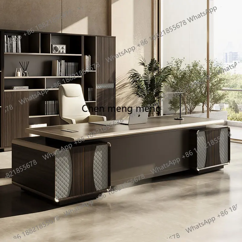 

High-end chairperson's leadership office, large class desk, computer desk, president's desk