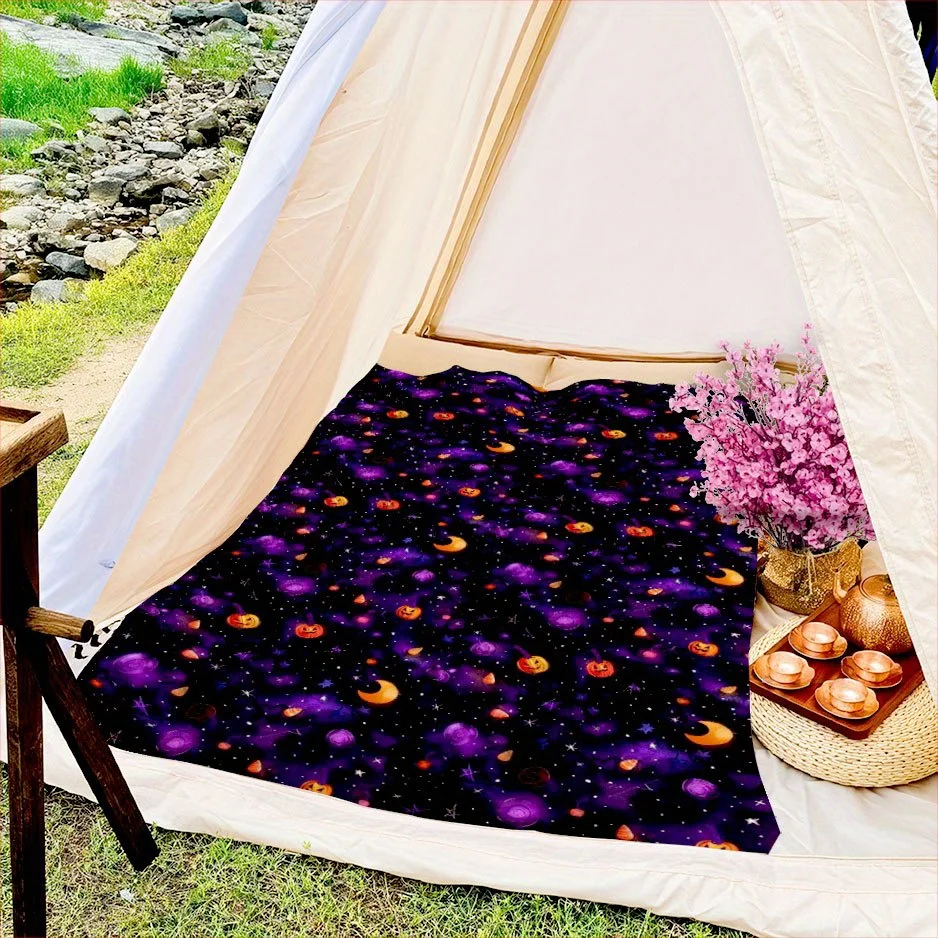 Spooky Sugar Skull Blanket Reversible Flannel Throw for Festive Nights AllSeason Comfort Cultural Celebration Gift