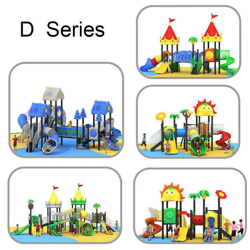 Adult ground slide plastic steel game children's playground supplier outdoor children's playground