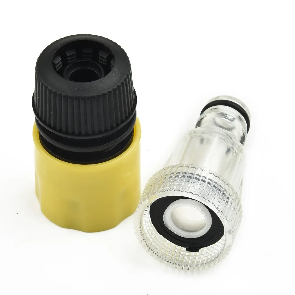 1PC Water Connector For High Pressure Washer Fast Garden Hose Fitting Water Connector Filter Set