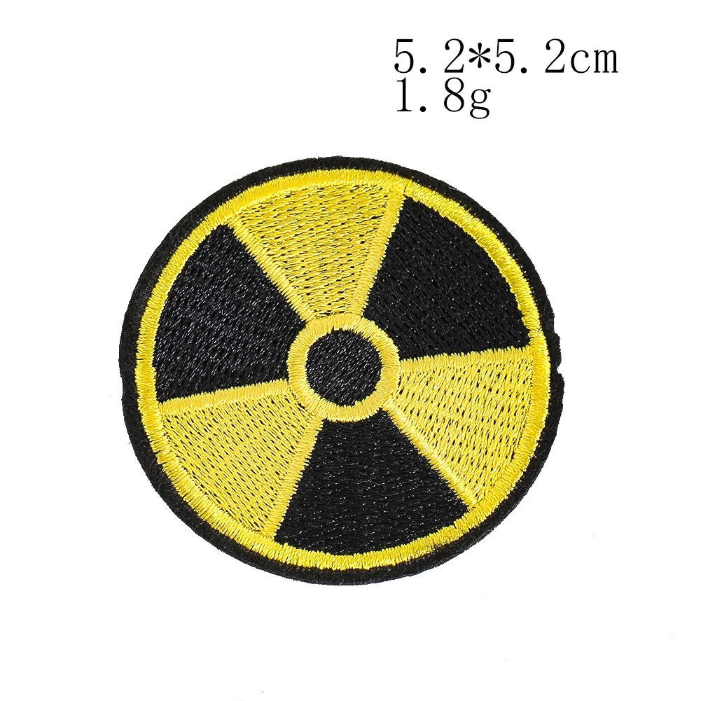 Taktische Aufnäher-Set, bestickte Aufbügelapplikationen, Warnzeichen für Jacke, Rucksack, Weste, Hut, DIY-Nähzubehör – Detail 2
