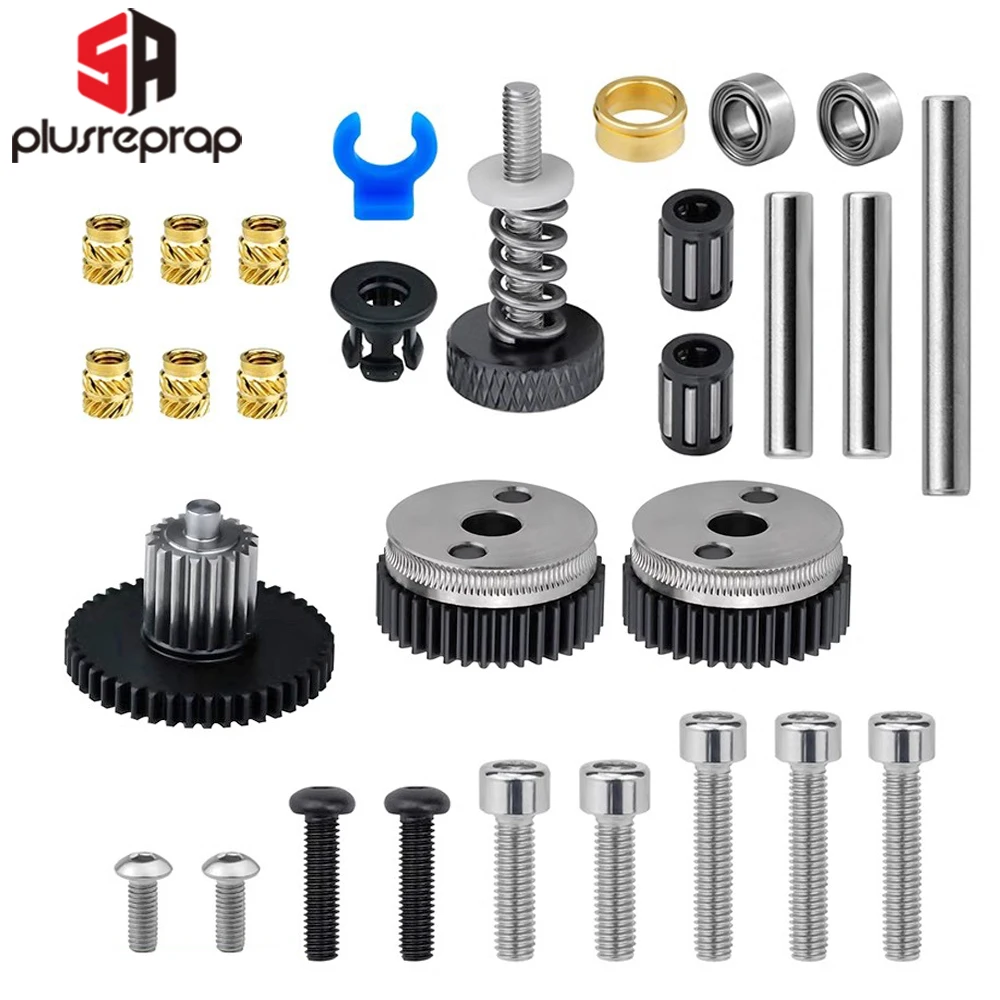 

Dual Gear Extruder Kits for DIY HGX Extrusion Big Gear Hardened Steel