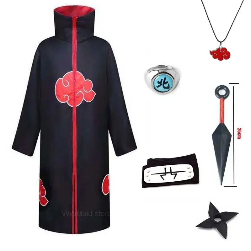 Crianças adulto uchiha tobi ovito akatsuki cosplay yondaime hokage namikaze minato uniforme deidara manto vermelho traje de halloween mn9