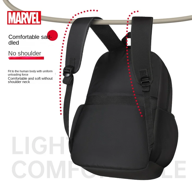 Marvel Leisure Boy School Bag Middle High Student Shoulder Orthopedic Backpack Spider Iron Man Large Capacity Light Mochilas
