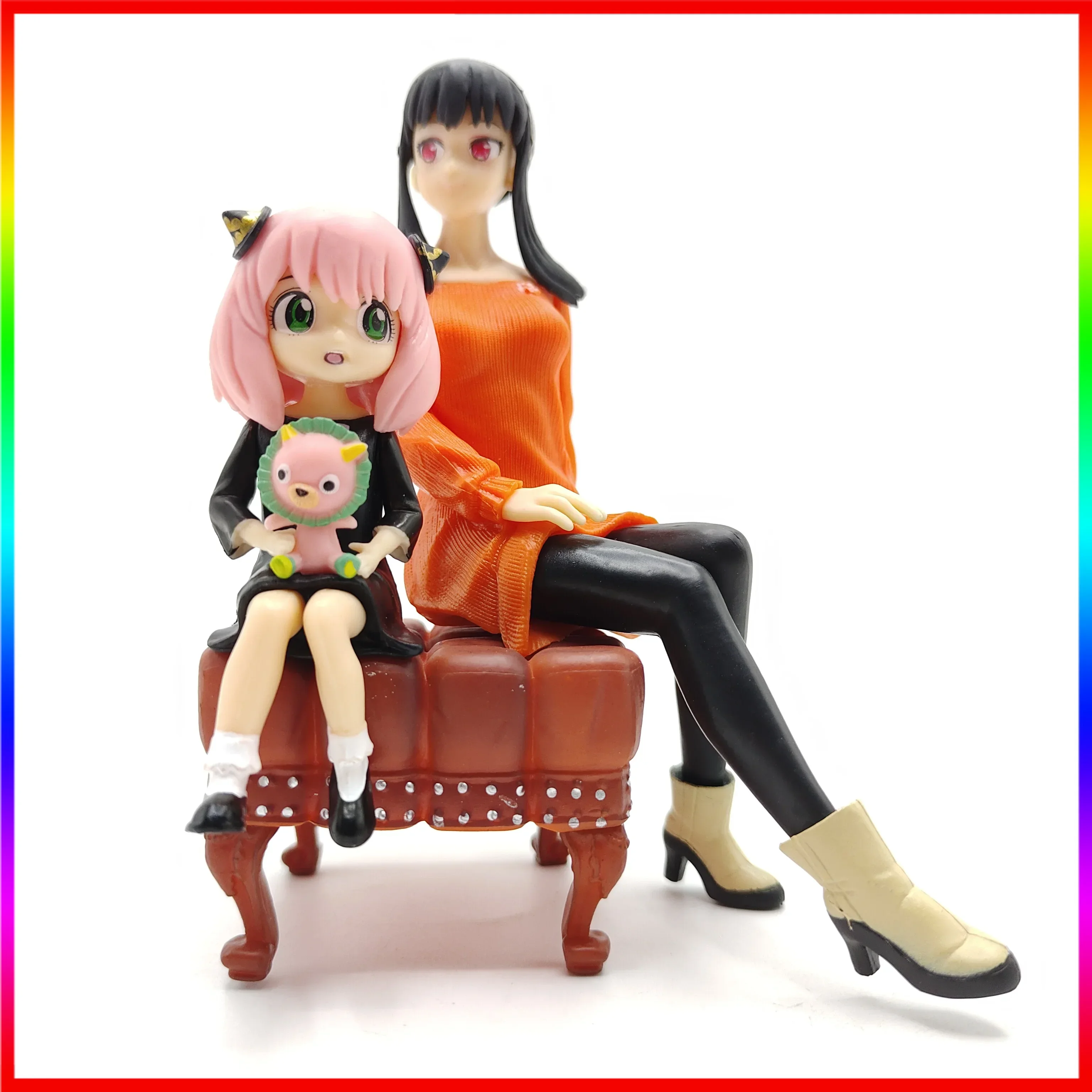 

Yor Forger Anya Forger Sofa Figure Set Spy X Family Action Figure PVC Model Doll Toy Anime Collectible Gift For Fans