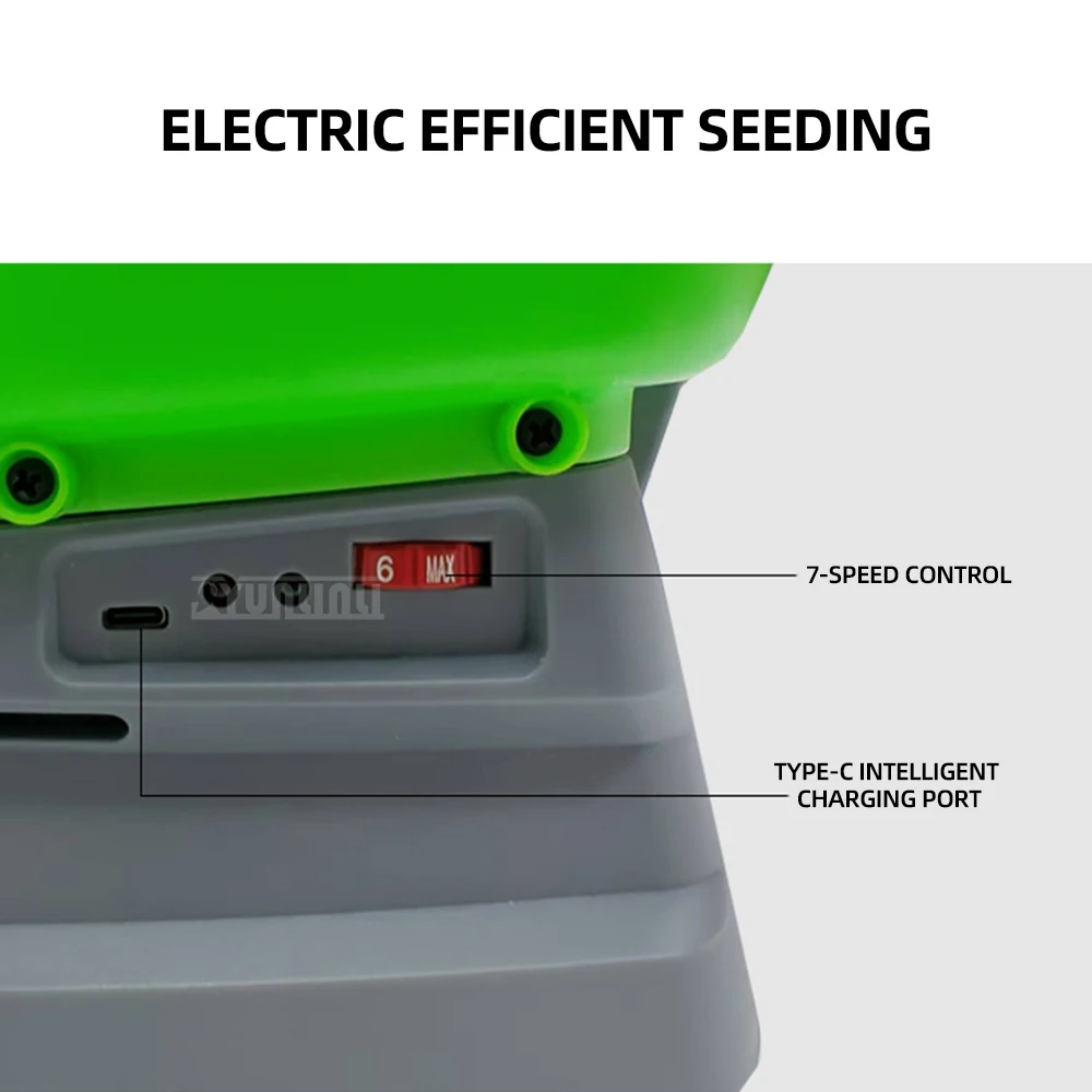 

Handheld Electric Seeder Portable Spreader Granular Fertilizer Spreader Feeder