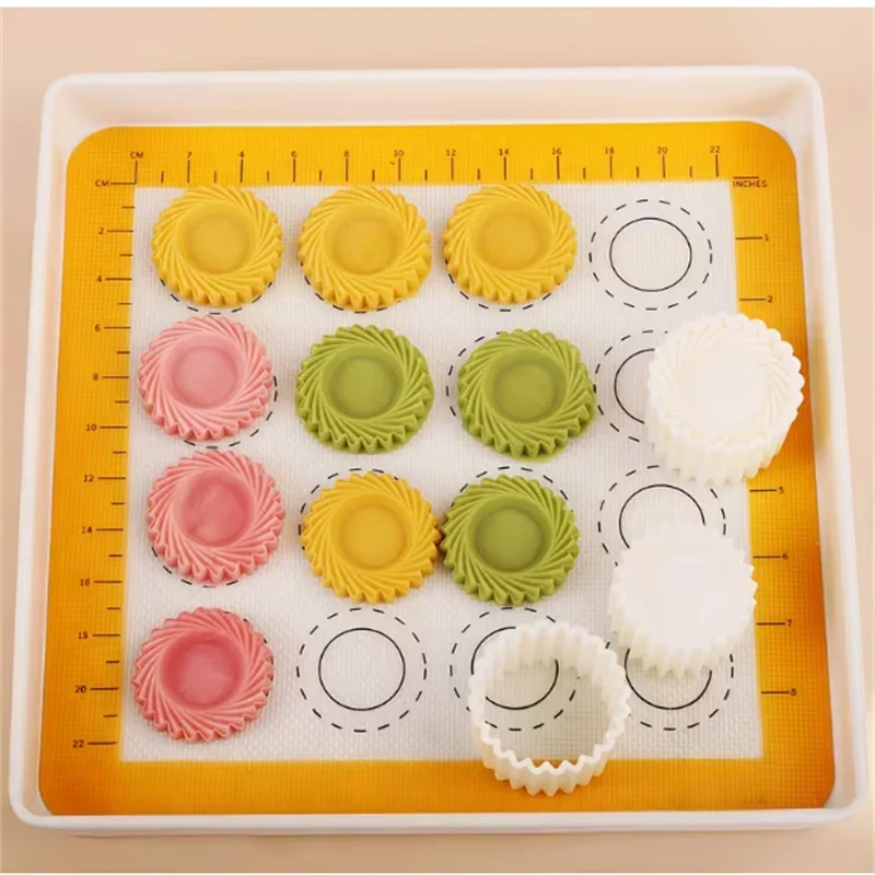 1Set Vortex Flower Petal Cookie Press Mold Push-type Household DIY Baking Tool Cookie Mold Non-stick Jam Cookie Cutter