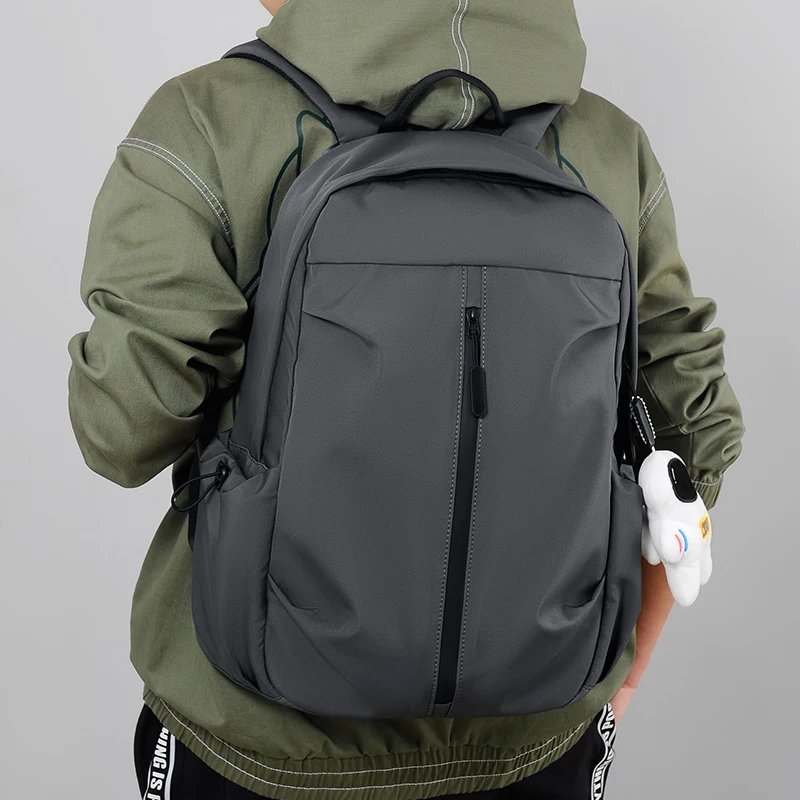 New Backpack Men and Women Student Schoolbag Large Capacity Simple Nylon Backpack Hot Sale