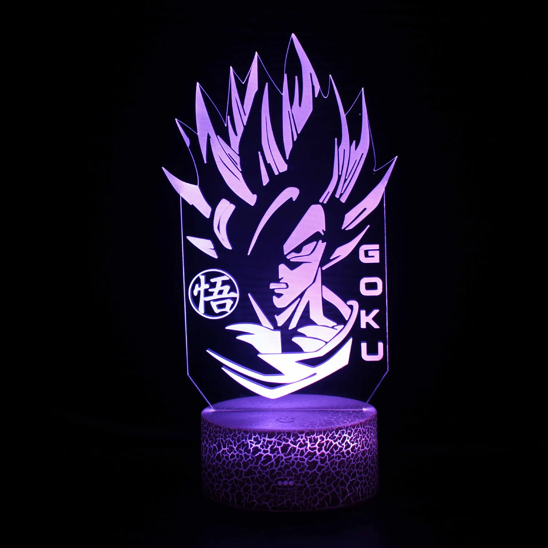 

Anime Dragon Ball 3D LED Night Light Model Toy Son Goku Super Saiyan Desk Lamp Bedroom Decoration Children's Christmas Gift