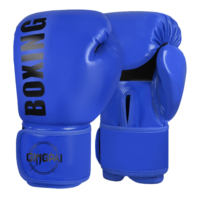 GINGPAI SPORT 6/8/10/12oz Boxhandschuhe Professionelle Erwachsenen-Sanda-Muay-Thai-Kampfhandschuhe für Männer und Frauen Training Sandsack Freikampf MMA 5