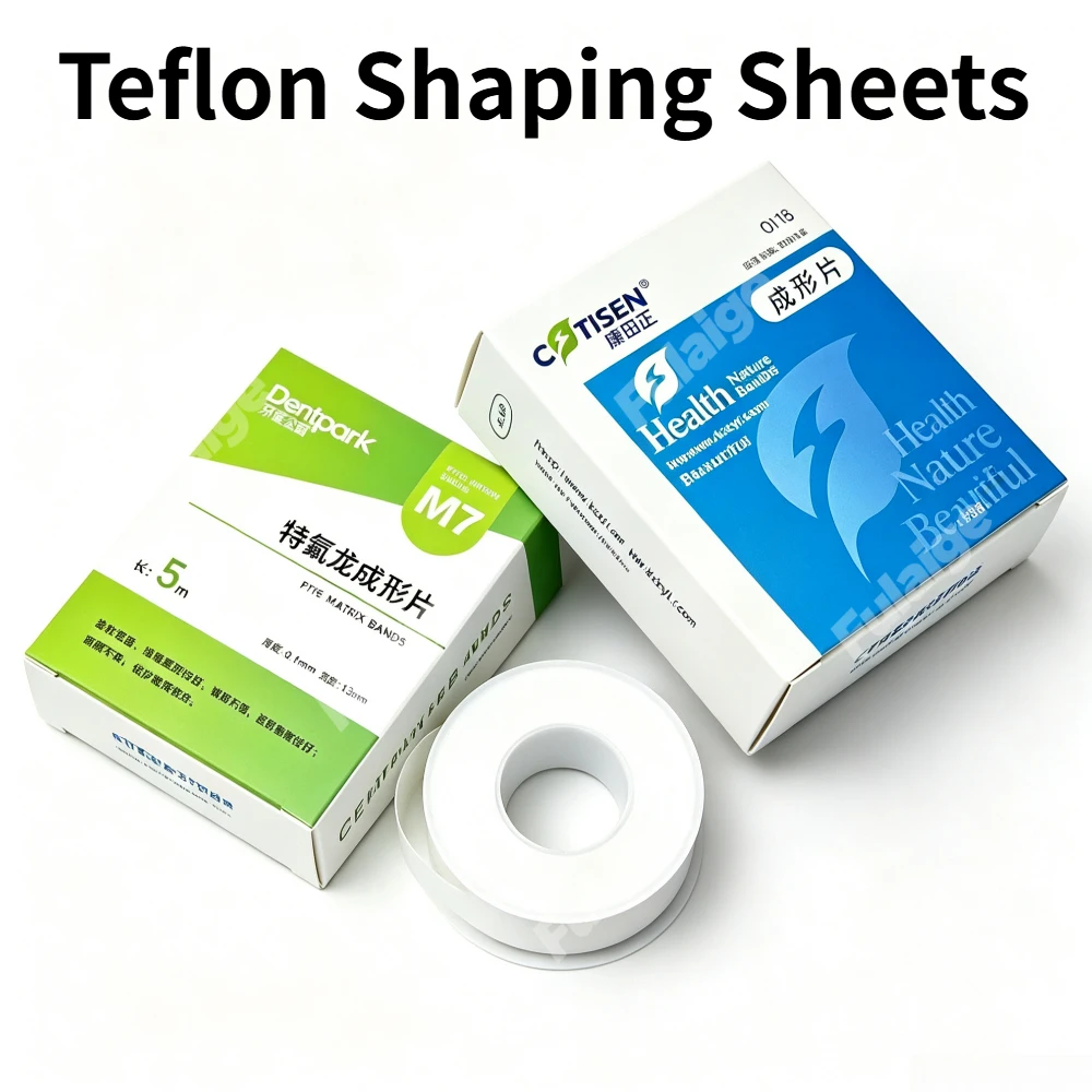 1/2PCS Dental Teflon Shaping Sheets Matrix Bands Transparent Sectional Contoured Matrices Bands Composite Restoration Tools