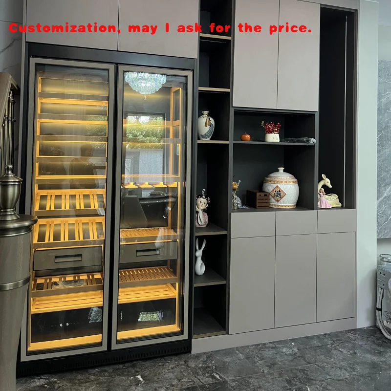 

custom.Modern Metal Wine Glass Display Bar Cabinet Home and Hotel Restaurant Liquor Storage Living Room Furniture