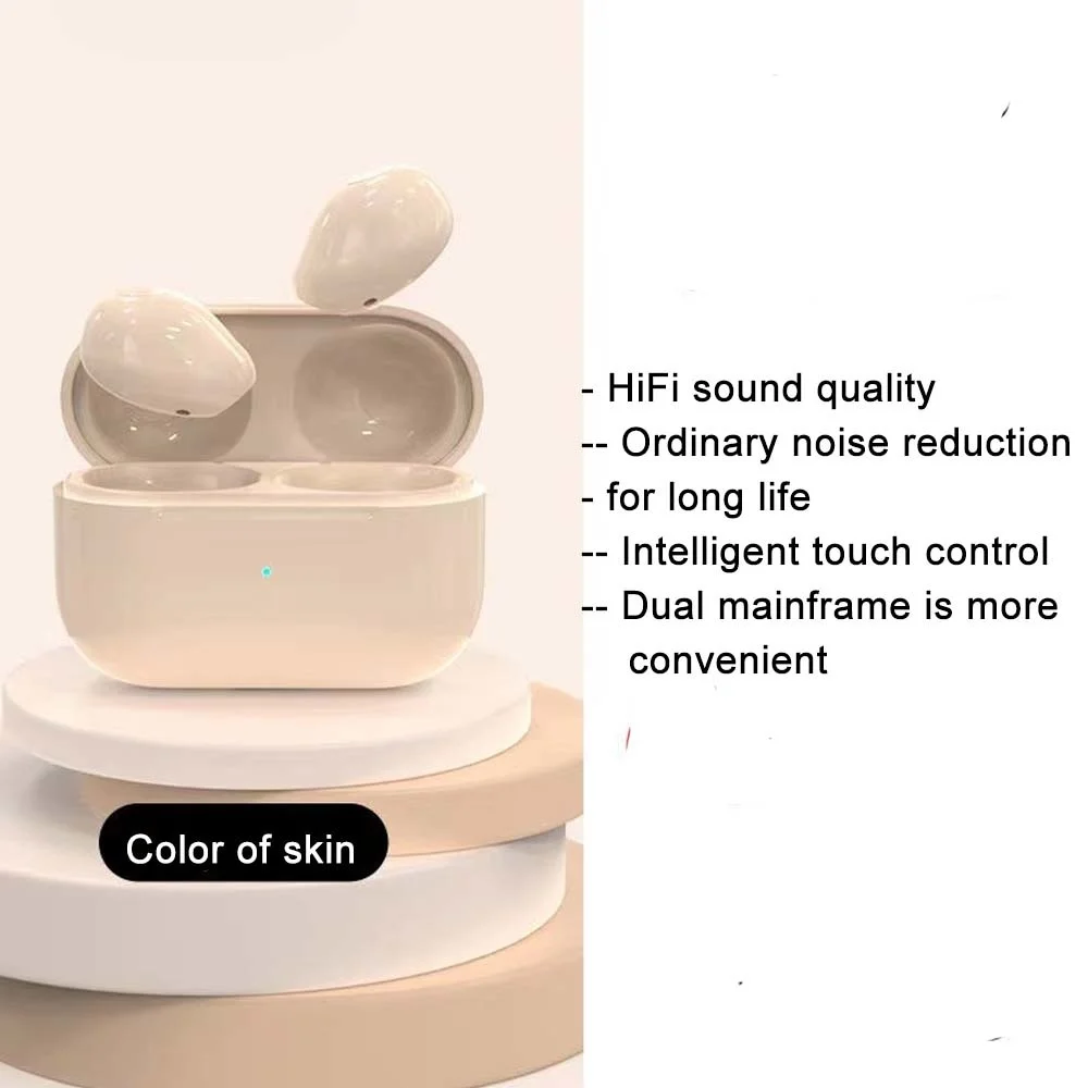 

Mini Bluetooth Invisible Earphone Sleeping Headset Wireless Sleep Earbuds Noise Reduction For iphone huawey xiomi opp With Mic