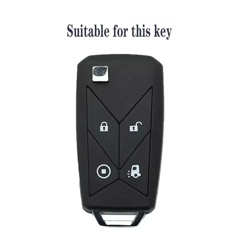 Silicone Car Remote Key Case Cover FOB for Renault Pickup Truck Lorry Gama Seris T C K Ignition Euro 4 Button Interior Styling view 4