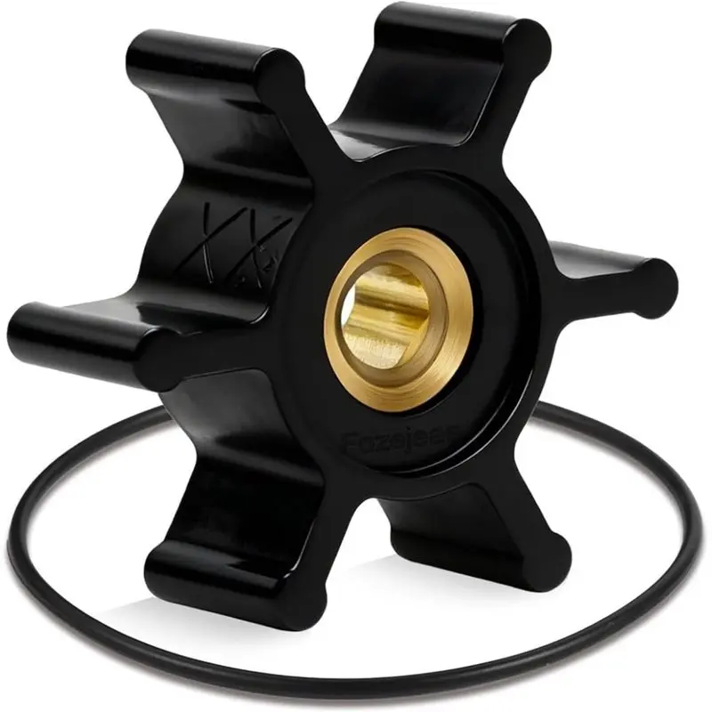 ABLK Neoprene Impeller For Transfer Pump,49-16-2771 Oring Included,Upgraded Brass Core And Neoprene Resist Wear