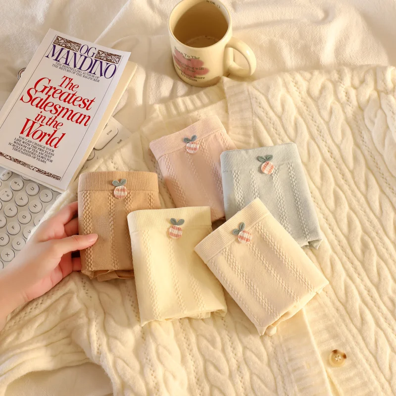 3PCS/set Women's Panties Large Size Sweet Cute Woman Lingerie Buttocks Lifter Women Underwear Female Triangular Briefs Intimates