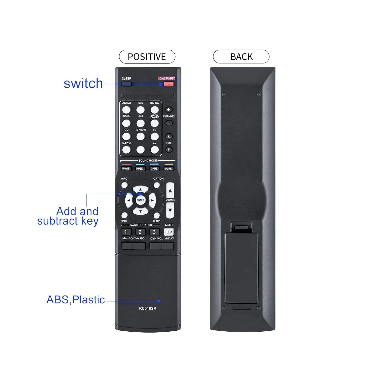 Mando a distancia RC018SR para cine en casa, reemplazo para Receptor AV MARANTZ NR1504, NR1403, NR1505, AV Surround