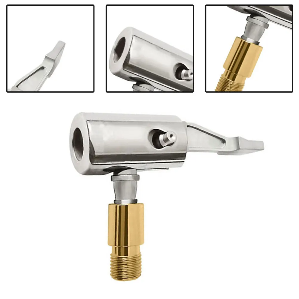 1pc Tire Nozzle For Car Pump Tip Tyre Valve Tire Inflation Valve Connector Clip-on Adapter Accessori Clip Type Nozzle Conversion