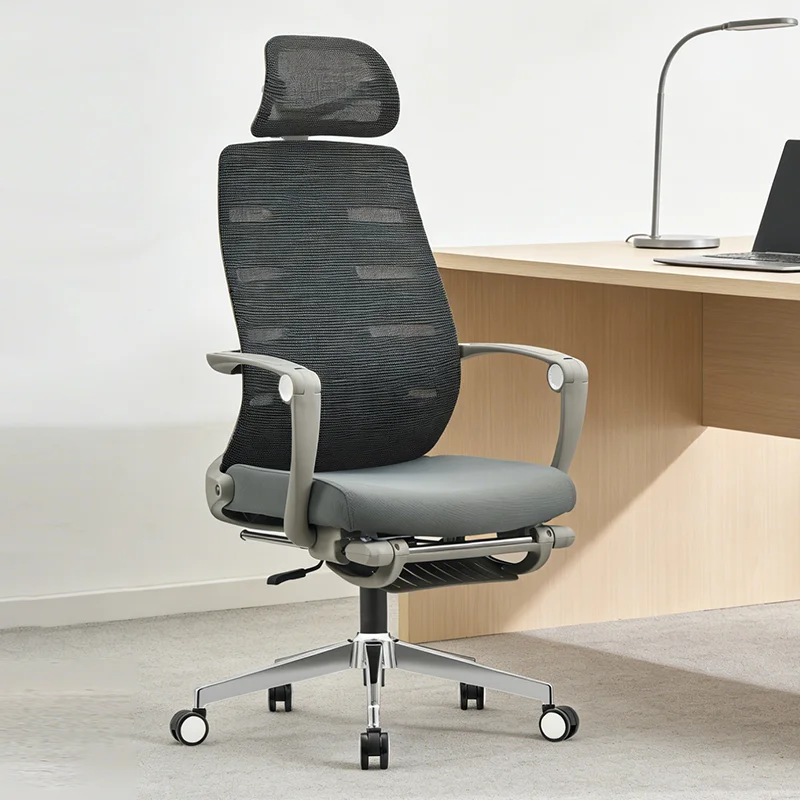 

Ergonomic office chair with adjustable lumbar support and height adjustment
