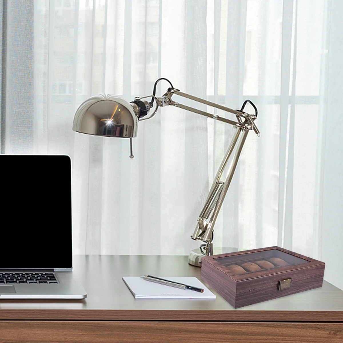 

1Pcs Watch Box PU 10 Slots Storage Case Transparent Cover Fashion Jewelry Display Organizer Watch Holder