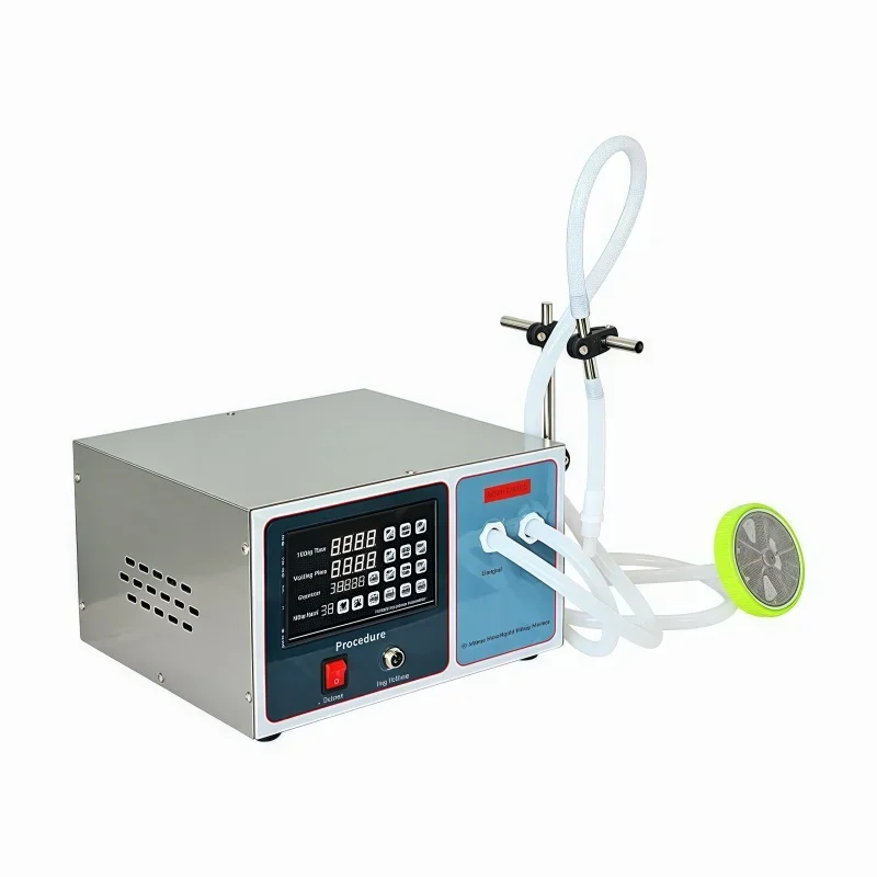 Semi-automatic bottle filler, splash-proof and waterproof design of milk juice oil
