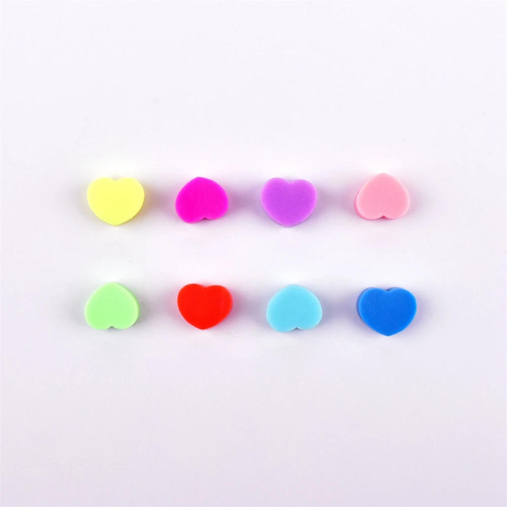 20Pcs/Lot Mixed Color Solid Love Soft ceramic bead Polymer clay Bead for jewelry making