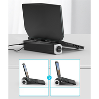 ABZZ-Oimaster Laptop Cooler Gaming Notebook Cooler Airflow Convenient Cooling Base USB Fan Stand