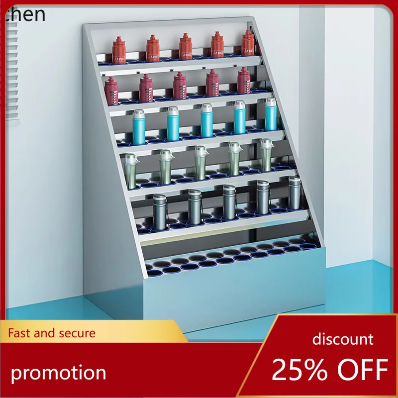 HXL Stainless Steel Water Cup Holder Employee Workshop Tea Cup Storage Rack Stainless Steel