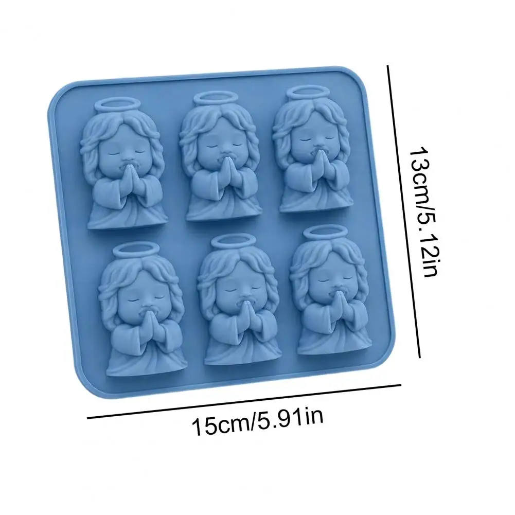Angel Ice Cube Tray Food Grade Ice Mold Angel Shape Ice Tray Soft Silicone Mold for 3d Angel Cubes Easy Release Cube for Parties - view 6
