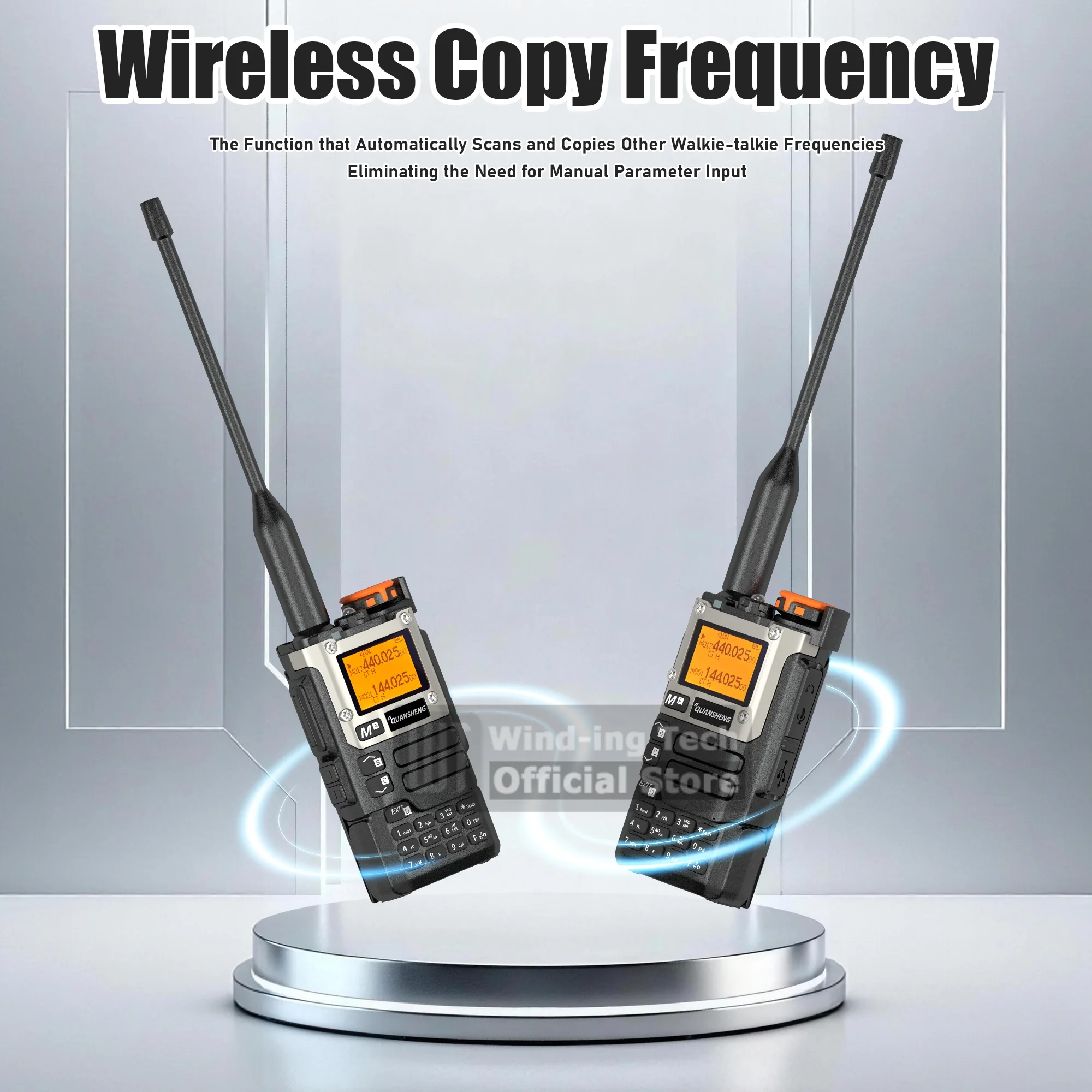 Quansheng UV-K6 5W Walkie-Talkie UV-K5(8) Two Way Radio 50-600MHz Band  AM/FM Type-c Charge UHF VHF NOAA Weather Alarm DTMF