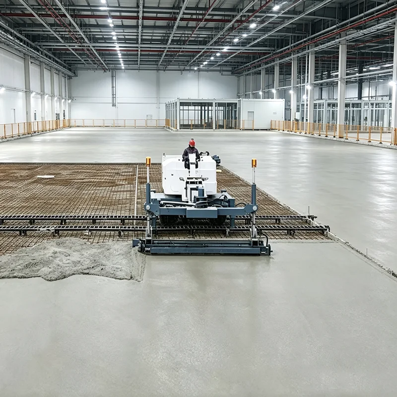 Industrial Concrete Laser Screed High Flatness FF FL Laser Guided Screeding Machine for Factory Parking Lot Flooring Work