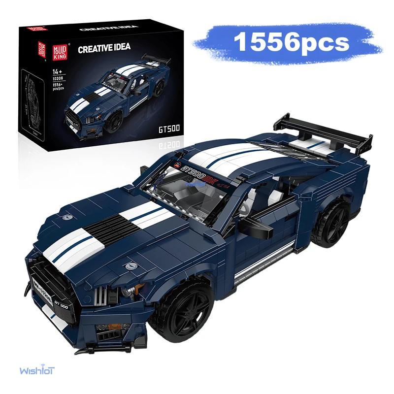 voiture-de-sport-haute-puissance-10208-gt-500-1556-pieces-blocs-de-construction-de-petite-piece-modele-moc-jouets-d'assemblage-technique-cadeaux-pour-enfants