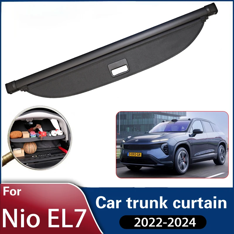 

Car Retractable Trunk Curtain For Nio EL7 ES7 2022 2023 2024 Car Trunk Curtain Covers Rear Rack Partition Shelter Accessories