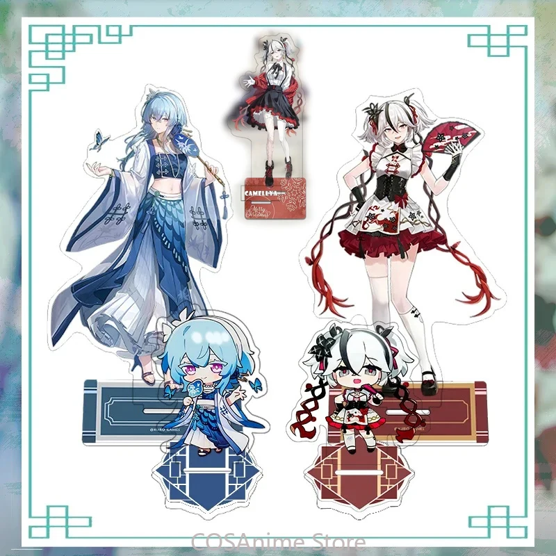

10cm Game Wuthering Waves The Shorekeeper Camellya Anime Acrylic Figure Stand Model Pendant Cute Keychain Toy Cosplay Gift