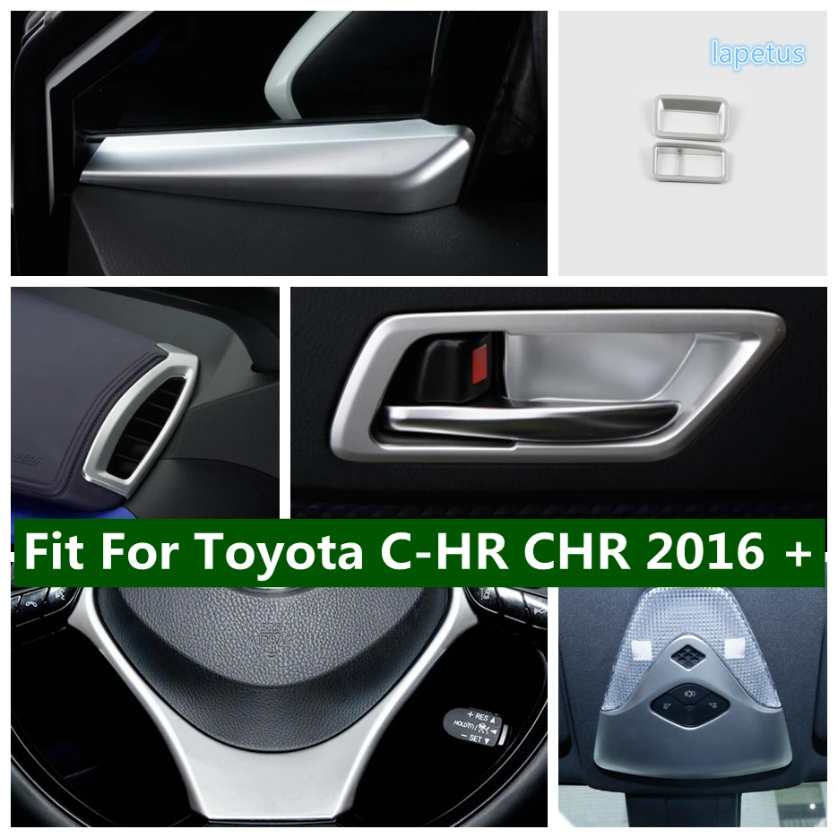 

Head Lamp Button / Steering Wheel / Air Conditioner Outlet AC Vent / Reading Light Trim Cover For Toyota C-HR CHR 2016 - 2022