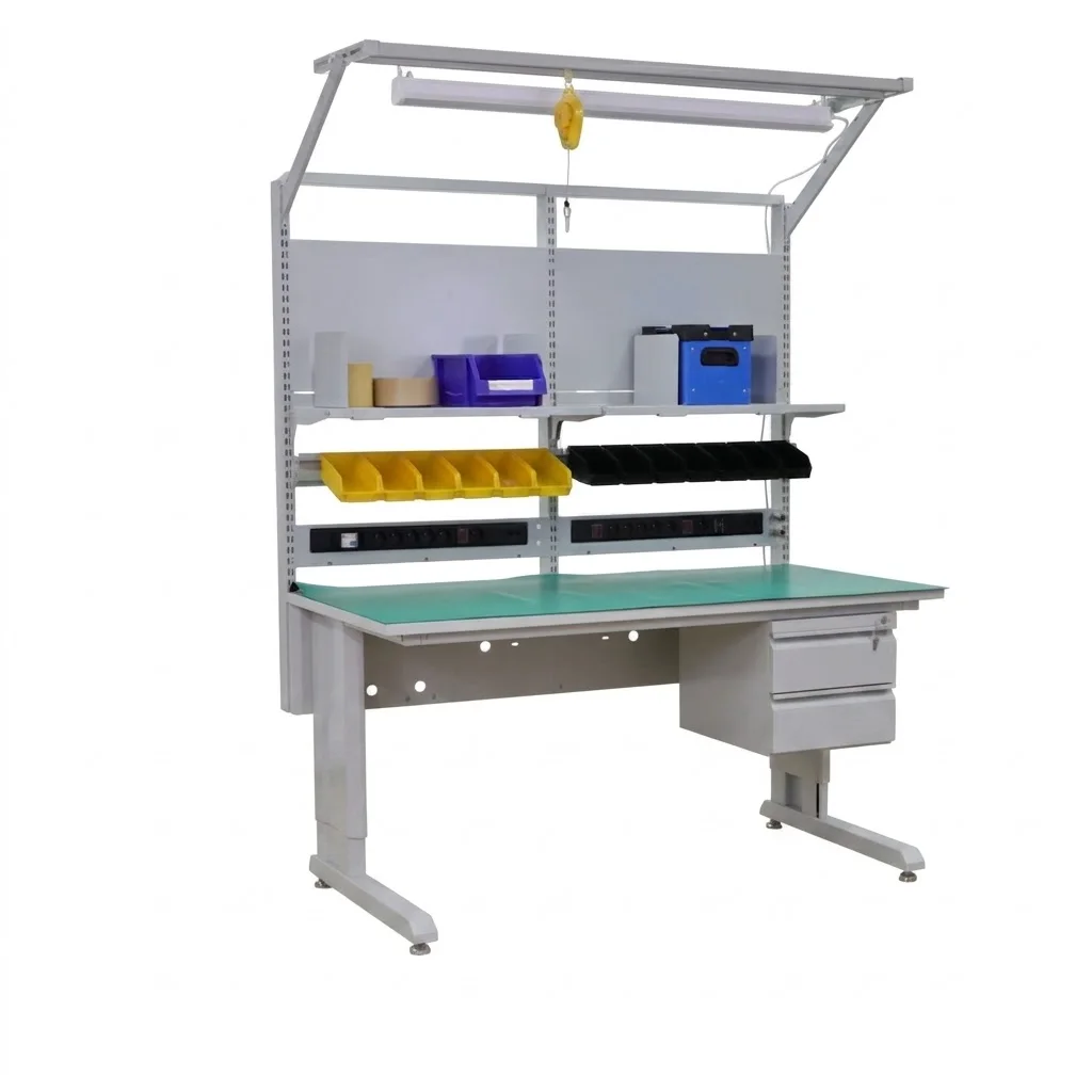 Multi functional computer maintenance workbench for engine core cold-rolled steel warehouse