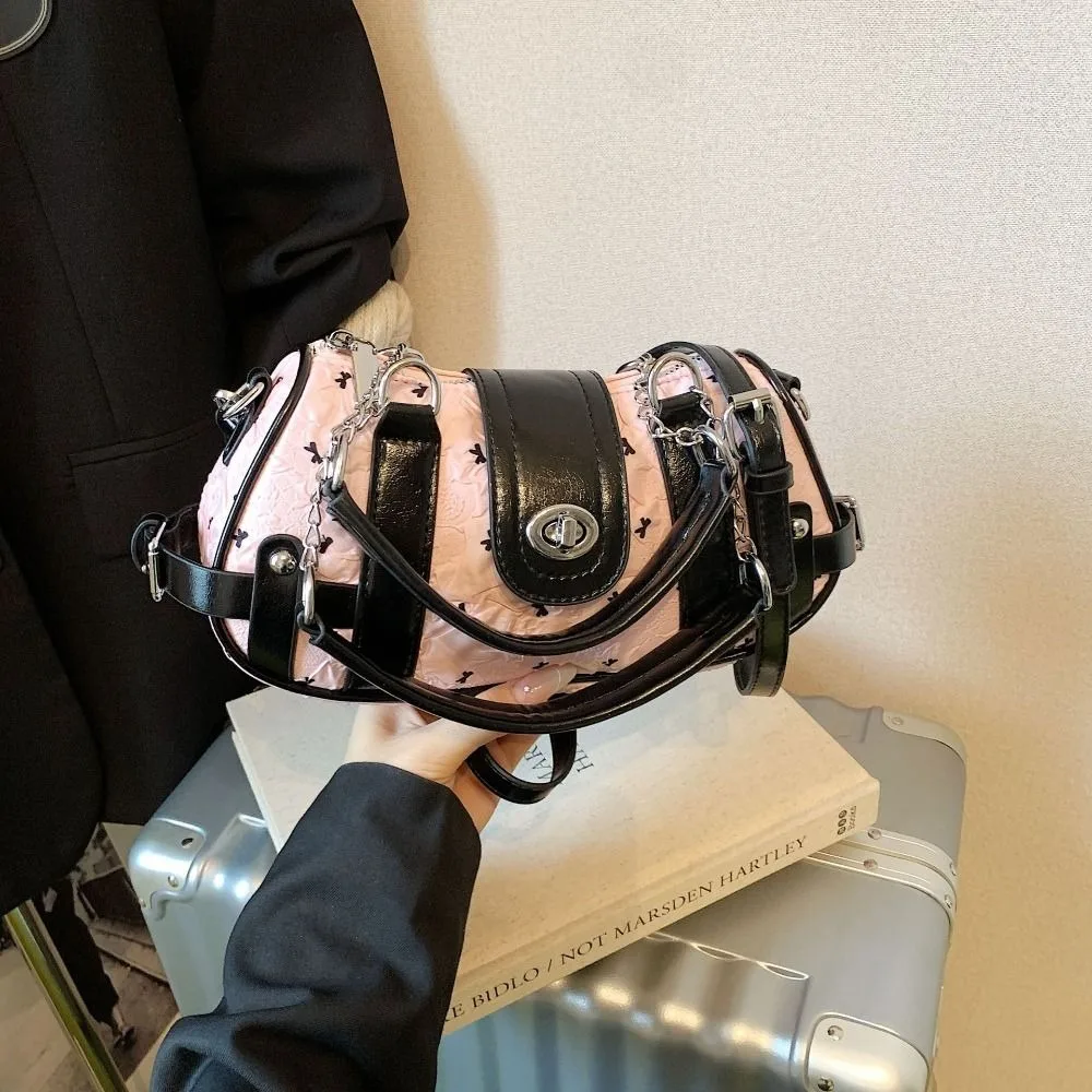 

Portable Y2K Retro Shoulder Bag Cloth Bow Armpit Bag Korean Fashion Vintage Underarm Bag Streetwear